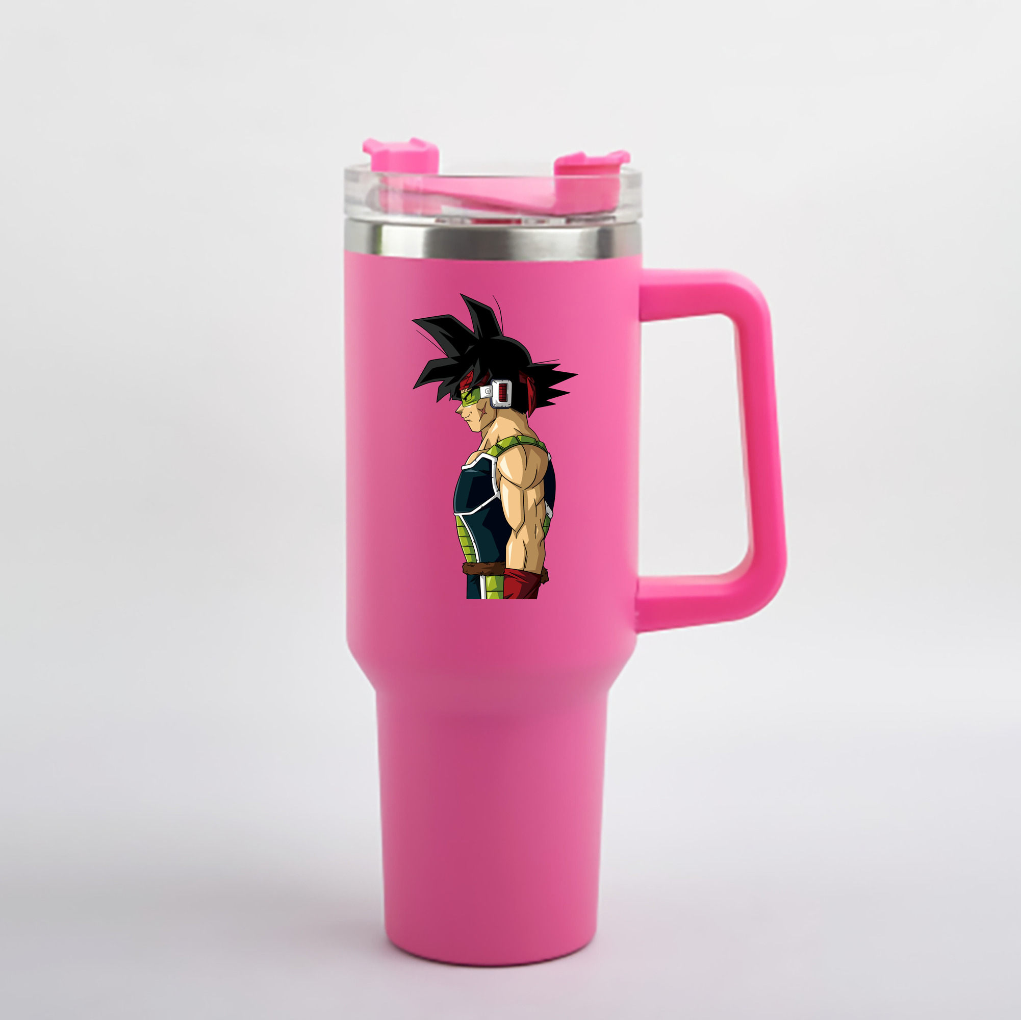 （画像用） ドラゴンボール バーダック DRAGON BALL Burdock 1200mL車用タンブラー - クリスタルステッカー（プラスチックストロー付き）